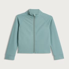 F&F Active Girls ULTRAMOVE Zip Up Jacket in Green