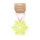 image 1 of Paperchase Neon Christmas Hanging Snowflake Decoration - Yellow
