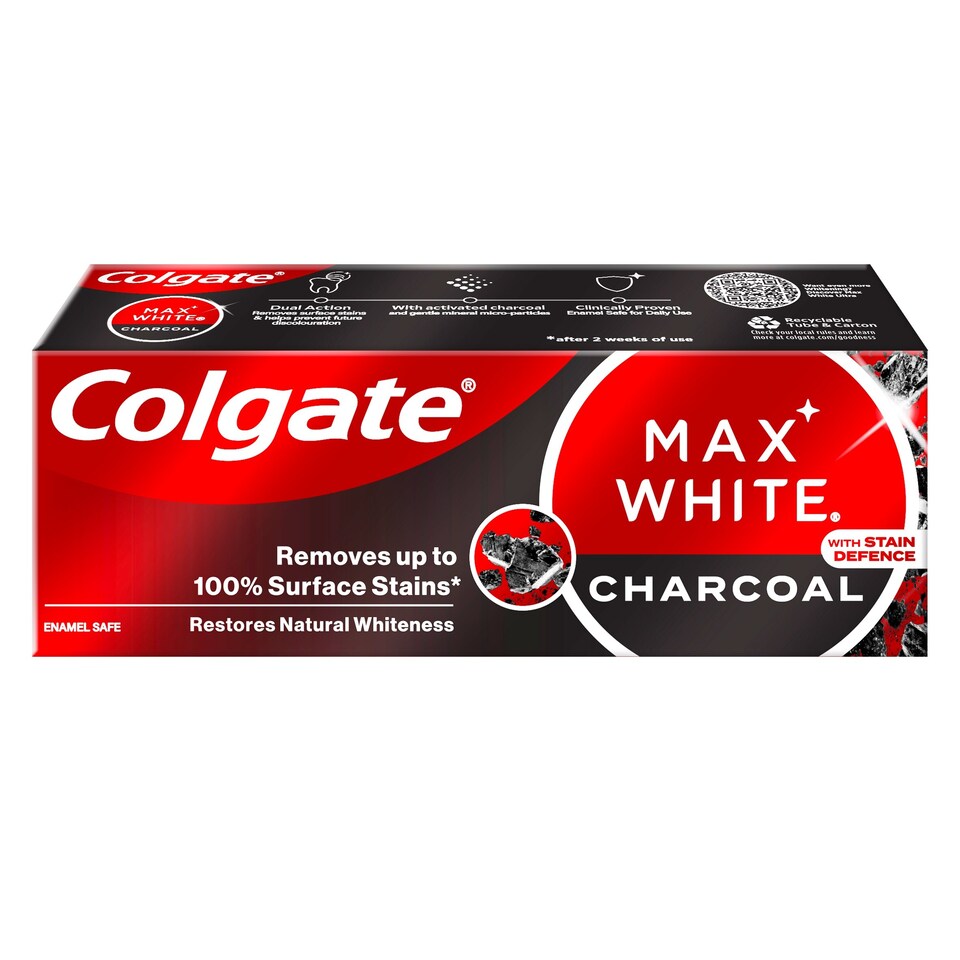 image 1 of Colgate Max White Charcoal Toothpaste {size}