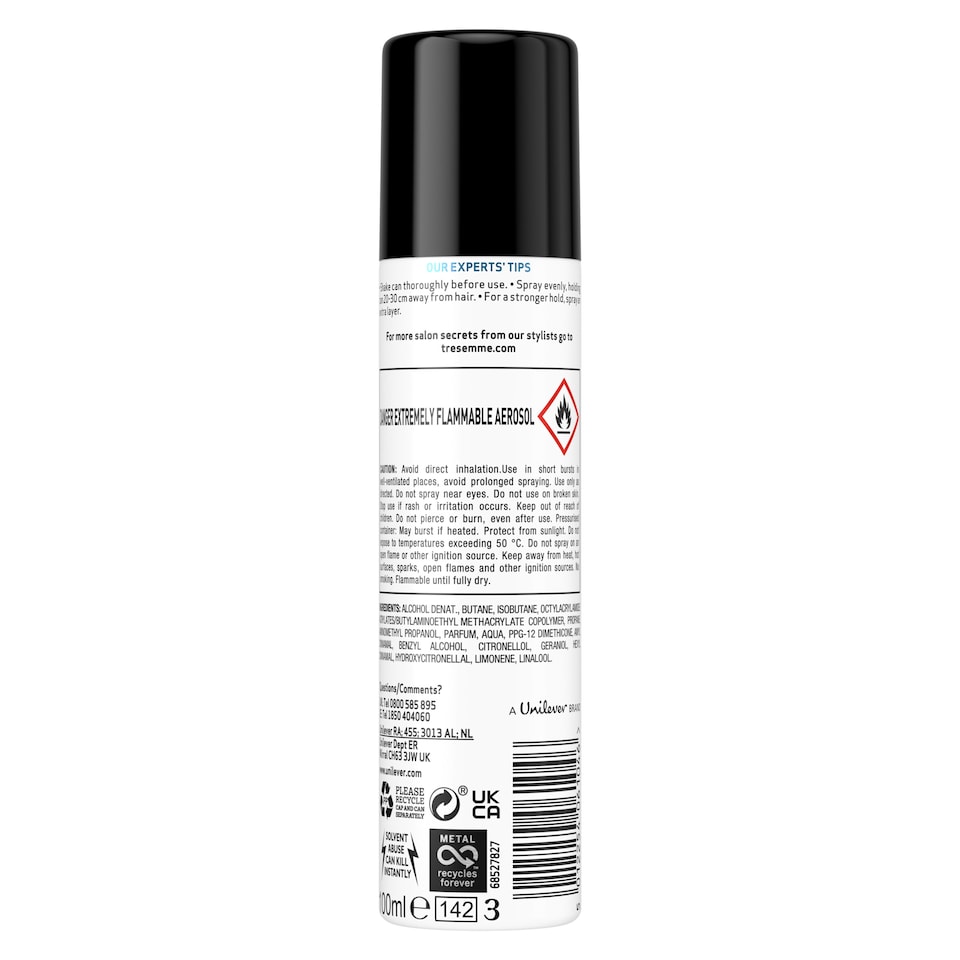 image 1 of TRESemme Freeze Hold Hairspray 100ml