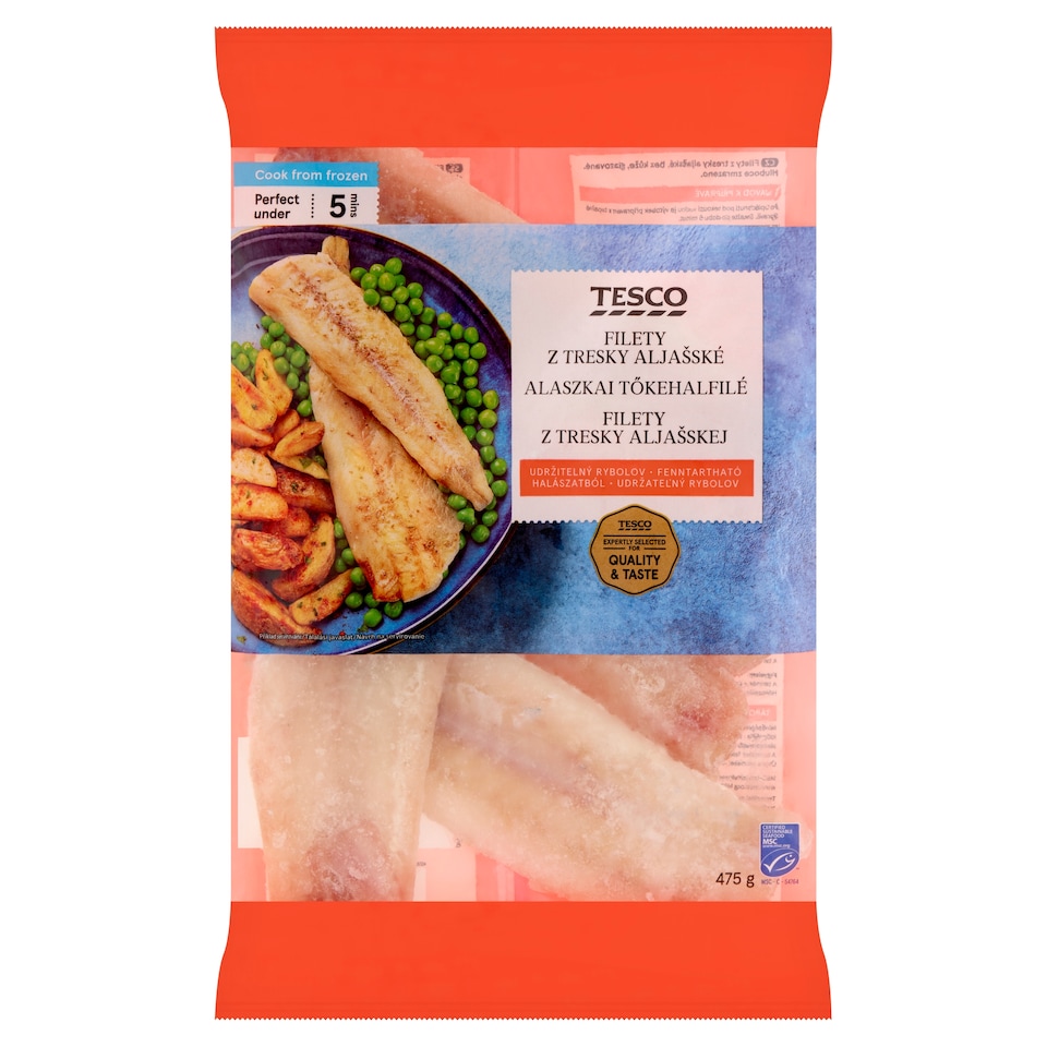 Tesco Filety z tresky aljašskej 475 g