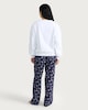 image 3 of F&F Coffee Club Slogan Pyjama Set in Grey