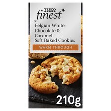 Tesco Finest Belgian White Chocolate And Caramel Cookie 210G