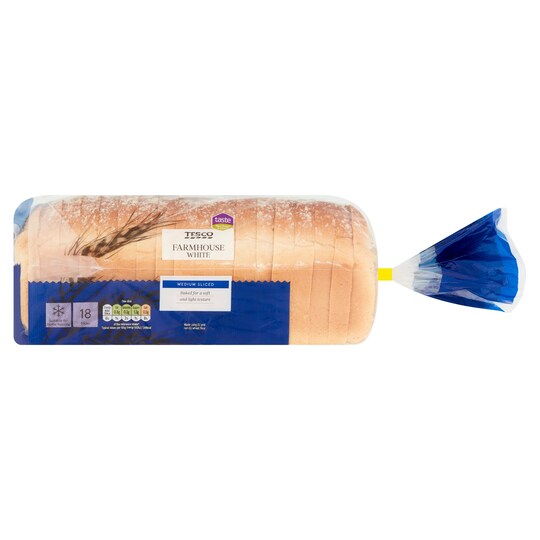 Tesco Farmhouse White Loaf 800G Tesco Groceries