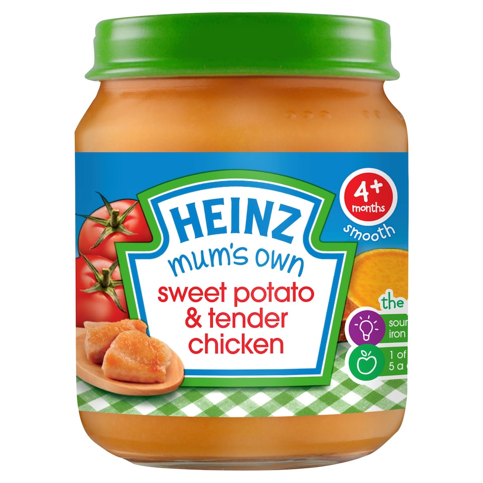 Heinz Sweet Potato & Chicken Baby Food Jar 120g