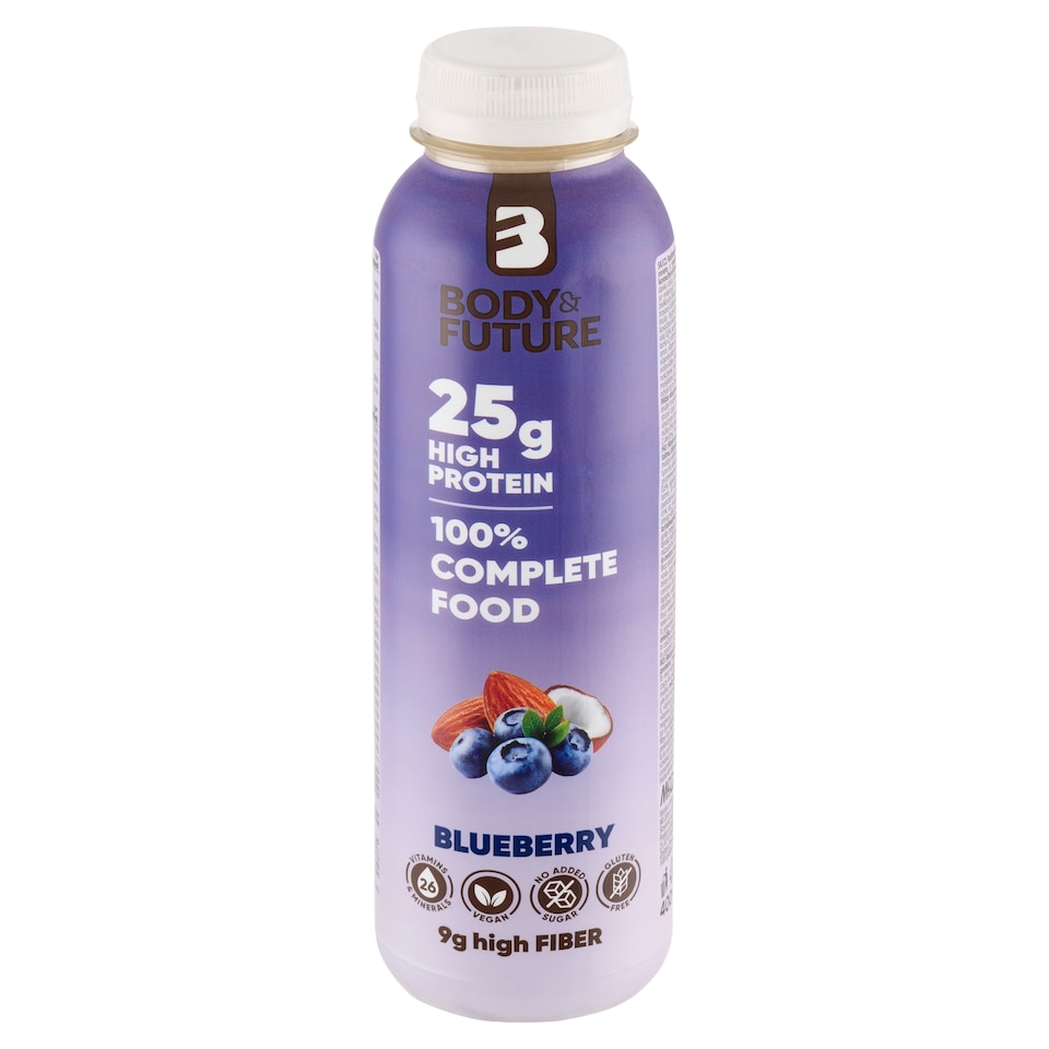 image 1 of Body & Future Plant-Based Drink with Soy, Almonds and Oats with Blueberry Flavor 400ml