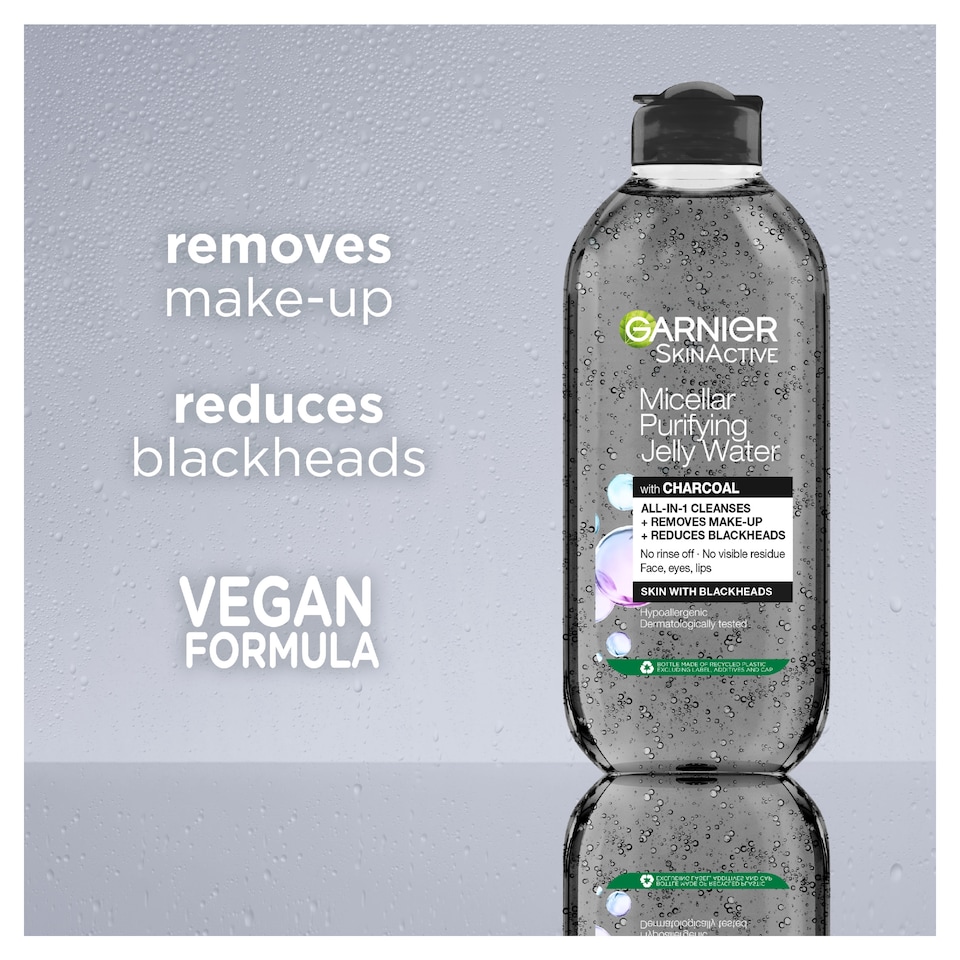 image 1 of Garnier Micellar Purifying Jelly Water With Charcoal 400Ml
