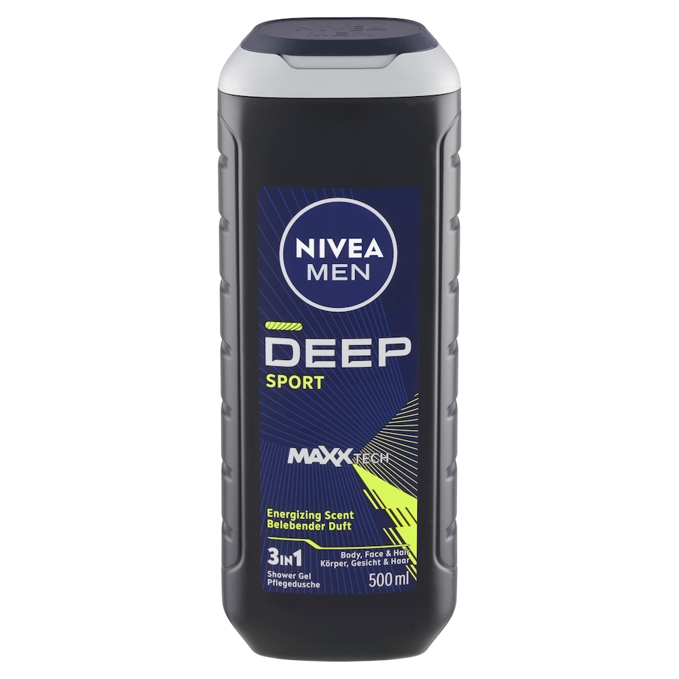 obrázok 1 z Nivea Men Deep Sport 3 v 1 Sprchovací gél 500 ml
