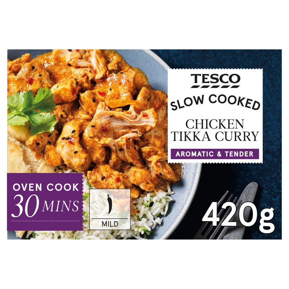 Tesco Slow Cooked Chicken Tikka Curry 420g Tesco Groceries