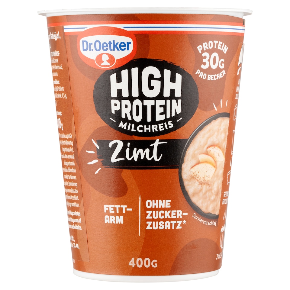 Dr. Oetker fehérjében gazdag tejberizs fahéjjal, édesítőszerekkel 400 g