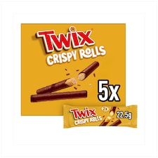 Twix Milk Chocolate Crispy Rolls 5 pack 112.5g