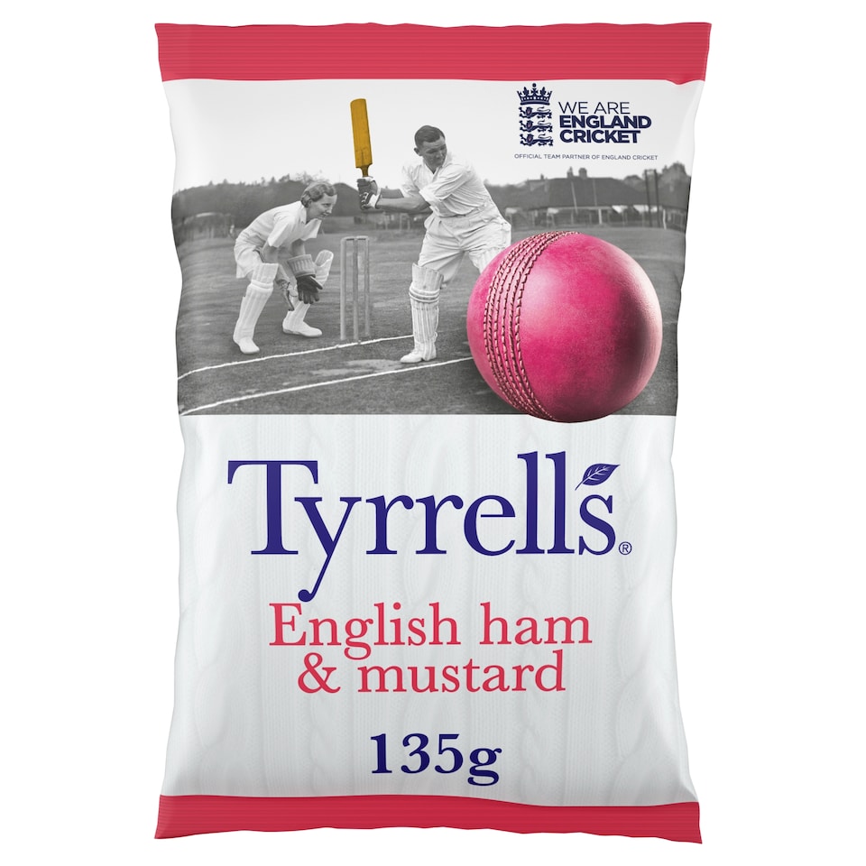 Tyrrells English Ham & Mustard Potato Crisps 135g
