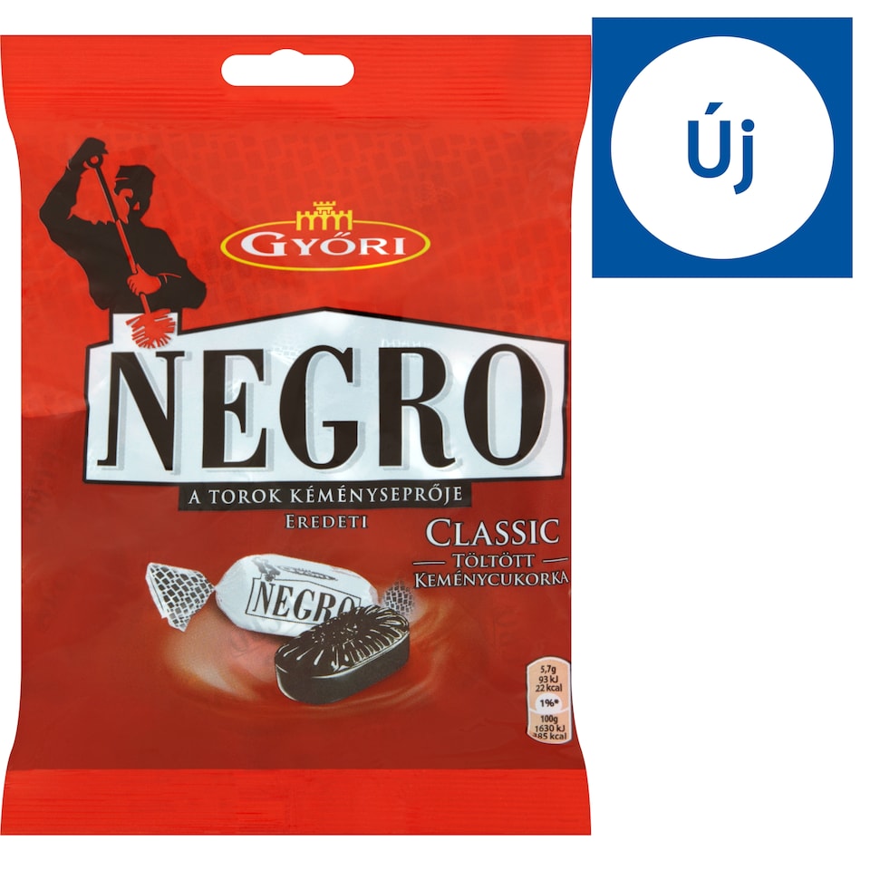 Győri Negro Classic töltött keménycukorka 159 g