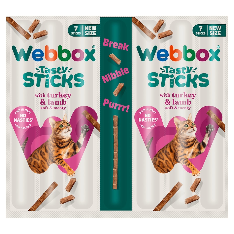 Webbox Tasty Sticks with Turkey & Lamb 7 x 5g