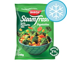 Birds Eye Steamfresh 4 Family Favourites Mixed Vegetables Steam Bags 540g