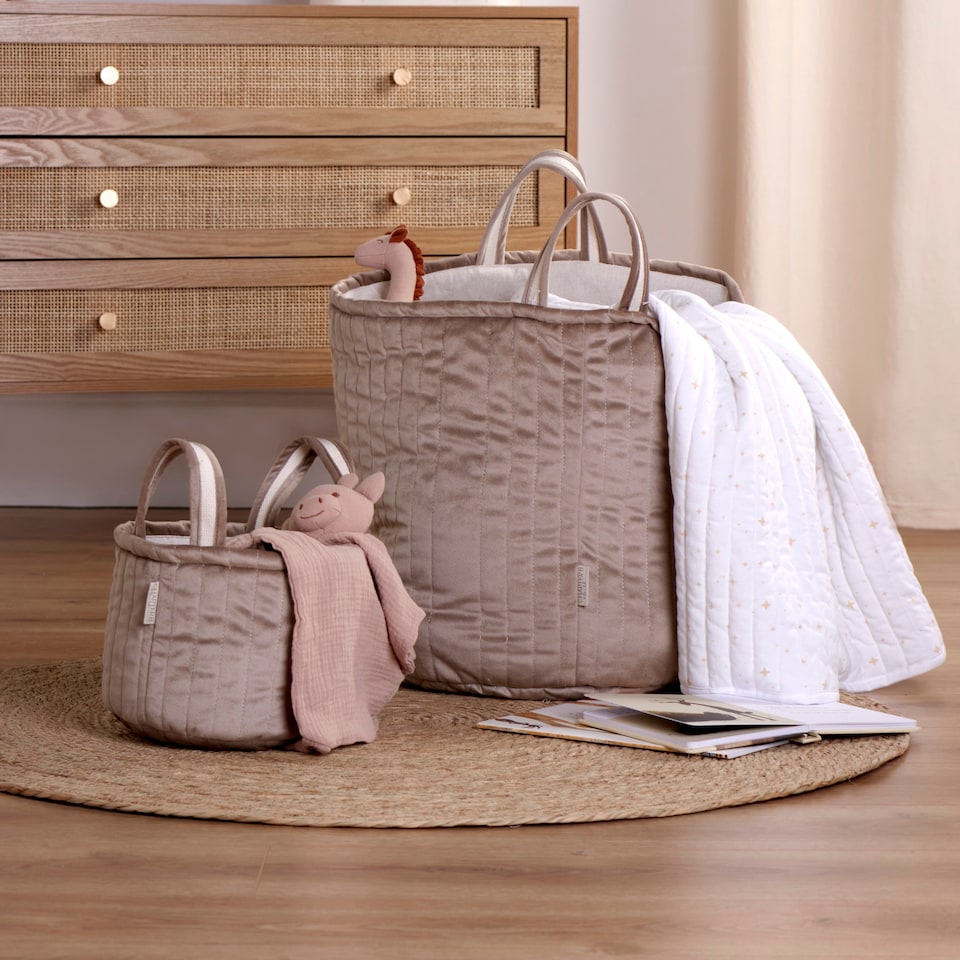 image 1 of Chapter B Kids Club 2pk Quilted Storage Basket