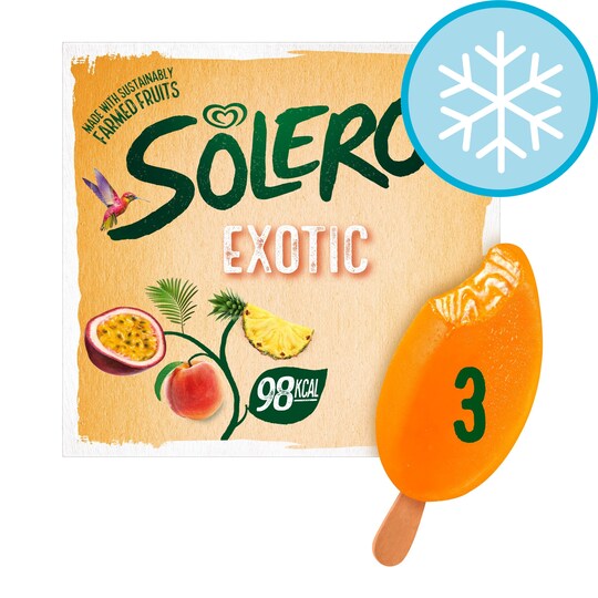 SOLERO EXOTIC ICE LOLLIES 3 x90ml Tesco Groceries