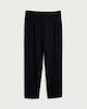 image 4 of F&F Pleated Tapered Trousers in Black