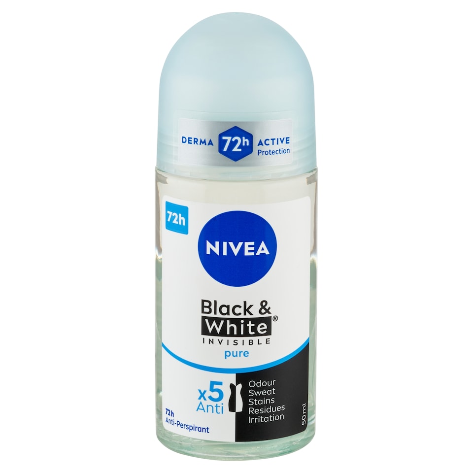 NIVEA Black & White Invisible Pure izzadásgátló 50 ml