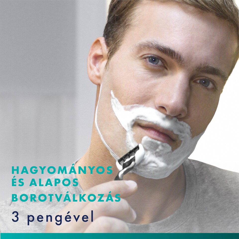 Gillette Mach3 Férfi Borotvabetétek, 12 Gillette 3 Pengés Borotvabetétek 1. kép