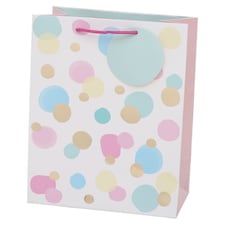 Tesco Pastel Gold Spot Medium Bag