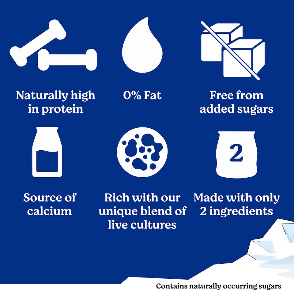 image 1 of Danone Skyr High Protein 0% Fat Natural Yoghurt 480g