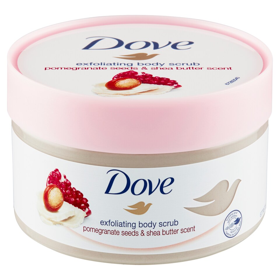 Dove Granátová semínka & bambucké máslo tělový peeling 225ml