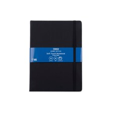 Tesco Soft Cover B5 Notebook Black 96 Sheets