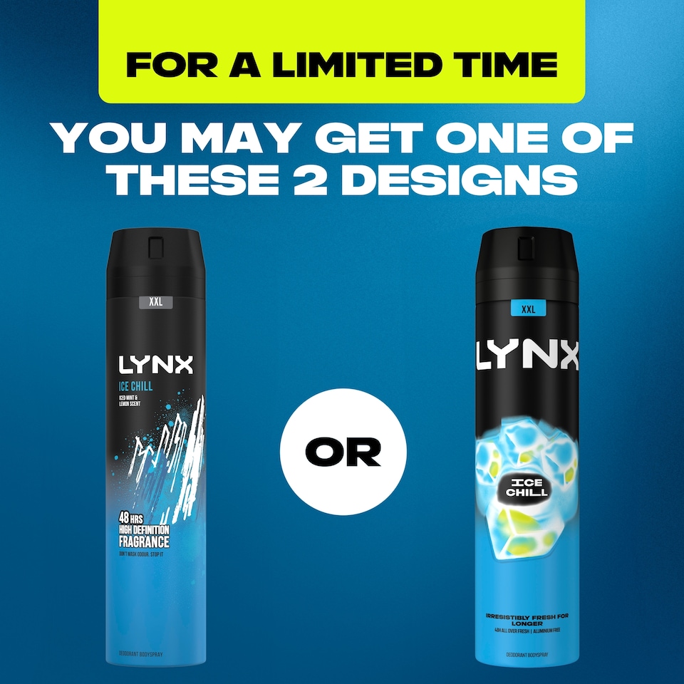 image 1 of Lynx Ice Chill 48h Deodorant Bodyspray for Men 250ml