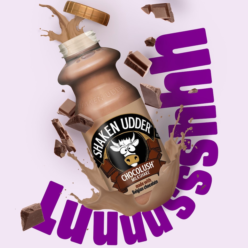 image 1 of SHAKEN UDDER CHOCOLUSH MILK SHAKE 330ML