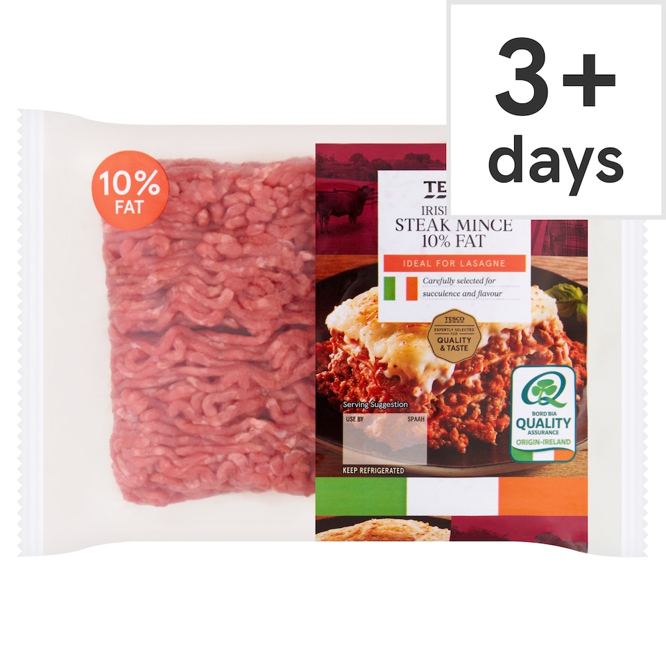 Tesco Irish Beef Steak Mince 10% Fat 450g