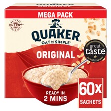 Quaker Oat So Simple Original Porridge 60 Sachet 1.62Kg