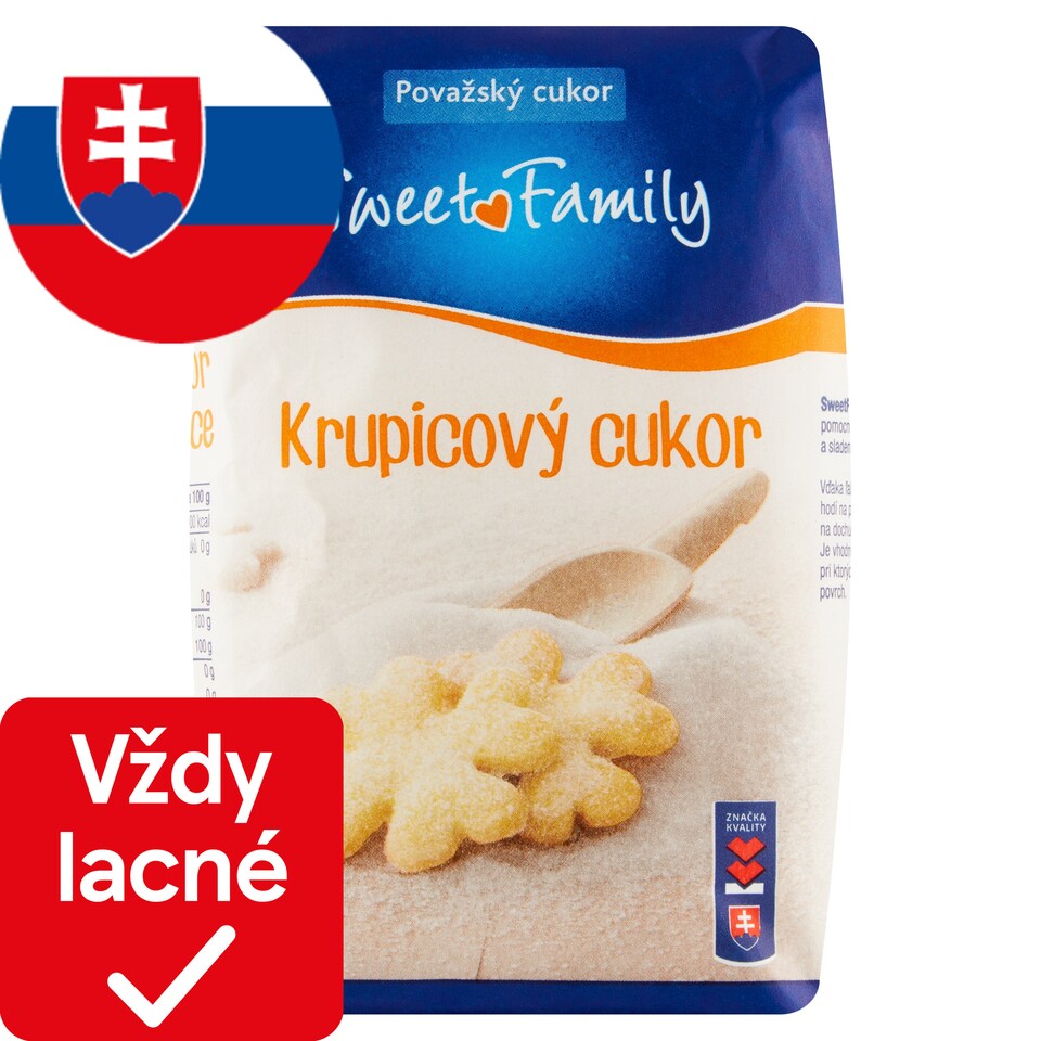 obrázok 1 z Sweet Family Krupicový cukor 1 kg