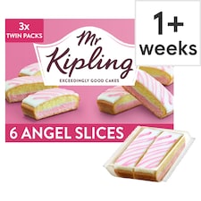 Mr Kipling Angel Slices Vanilla Cake 6 Pack