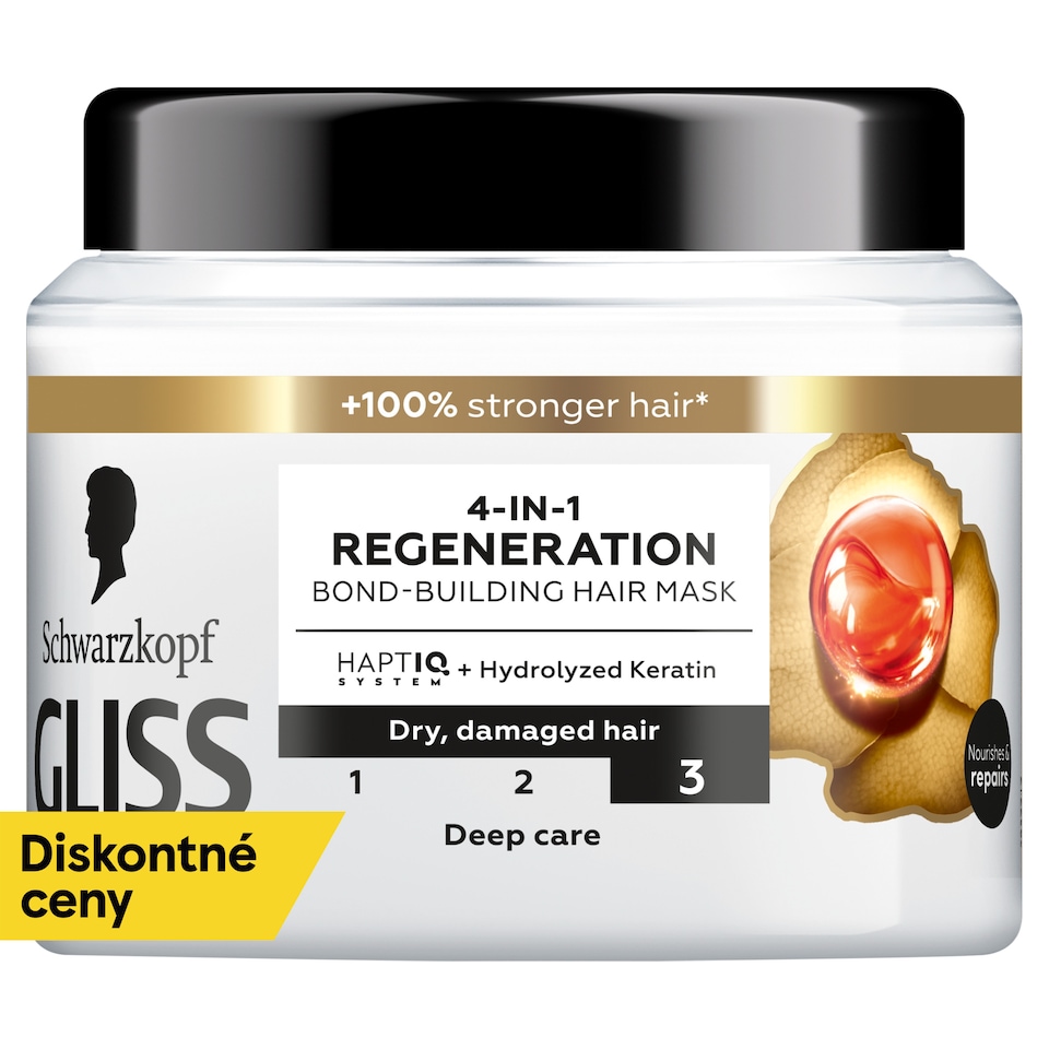 Schwarzkopf Gliss 4 in 1 Regeneration Bond-Building Hair Mask 400 ml