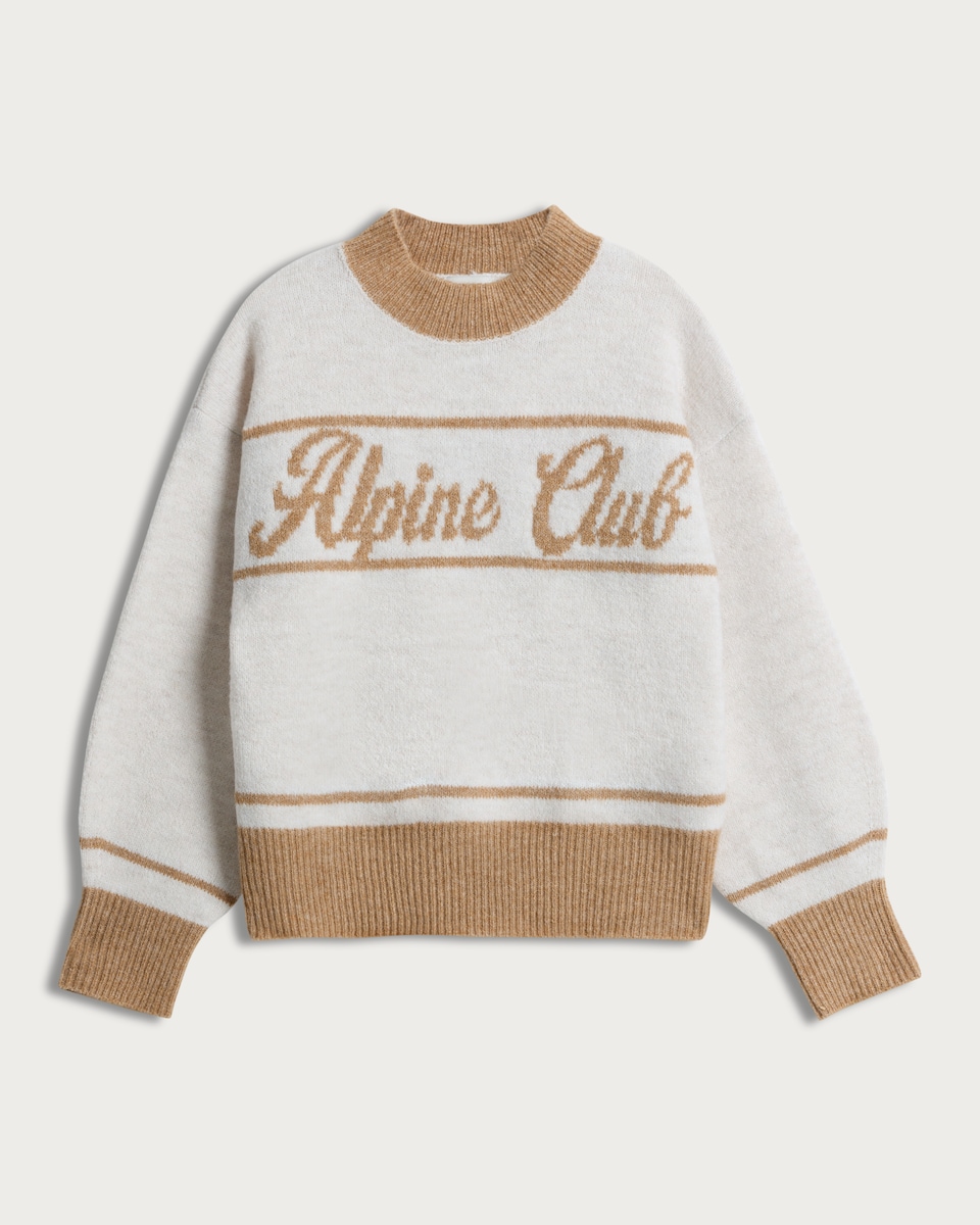 image 1 of F&F Girls Alpine Club Jumper in Neutral
