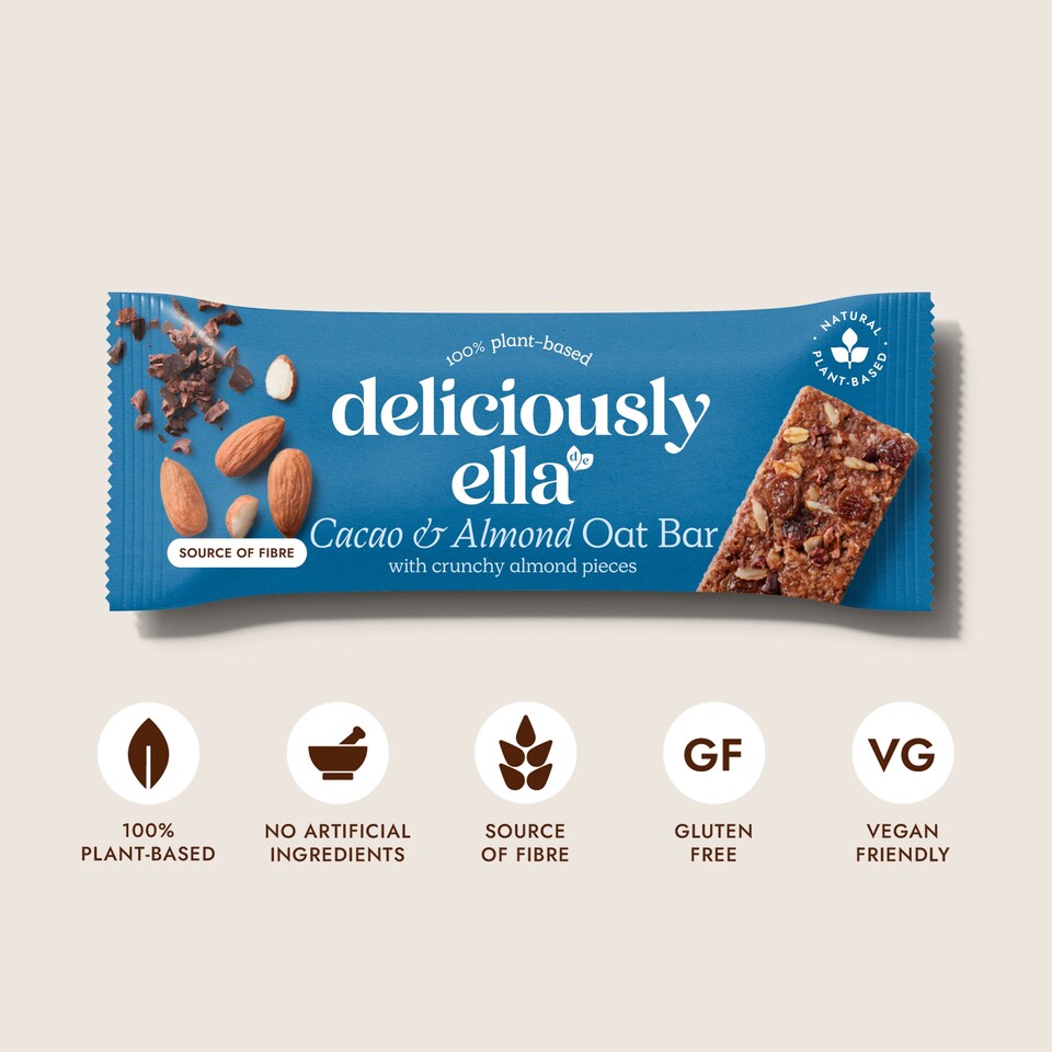image 1 of Deliciously Ella Gluten Free Cacao & Almond Bars 3X50g
