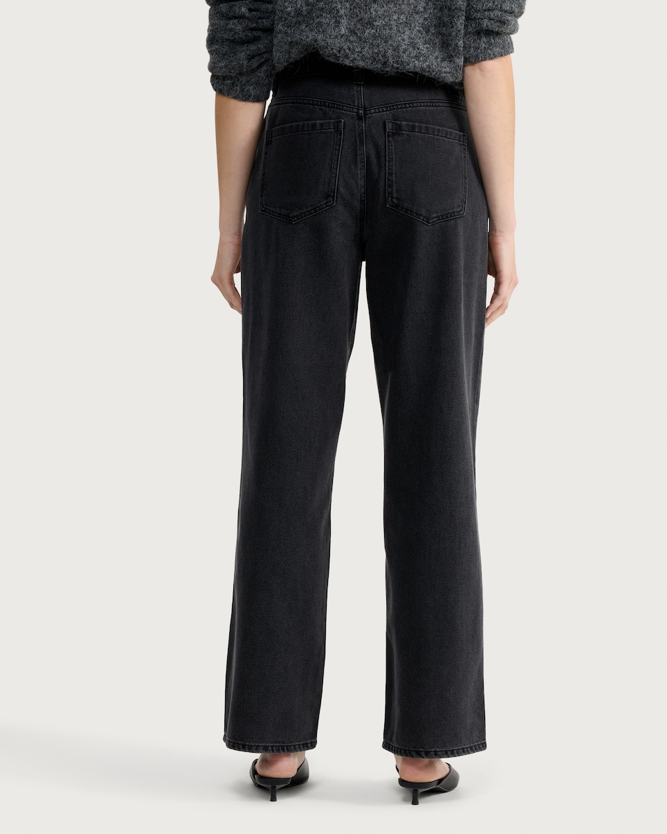 image 1 of F&F Diamanté Embellished Wide Leg Jeans in Black
