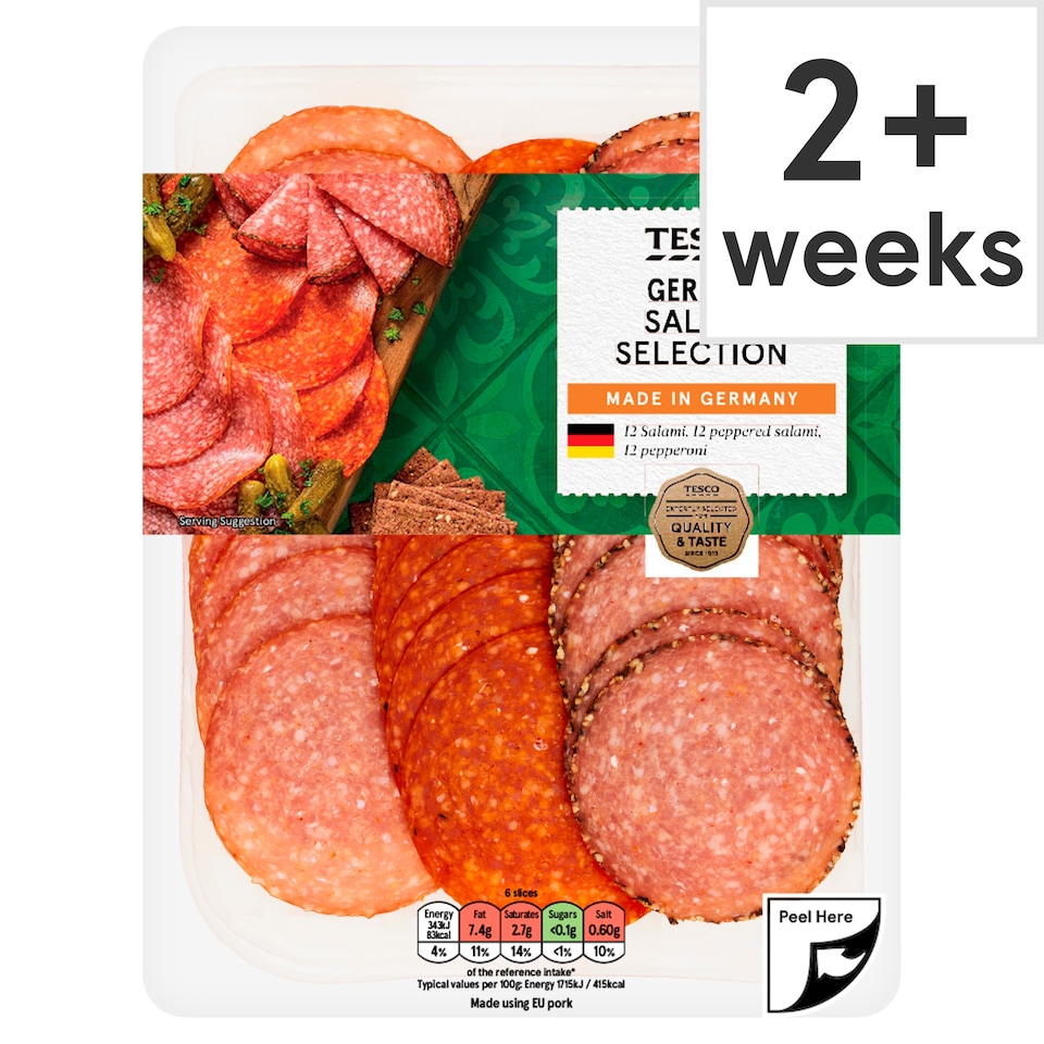 Tesco German Salami Selection 120G