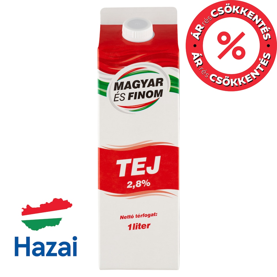 Magyar és Finom Milk 2,8% 1 l