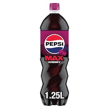 Pepsi Max Cherry No Sugar Cola Bottle 1.25L