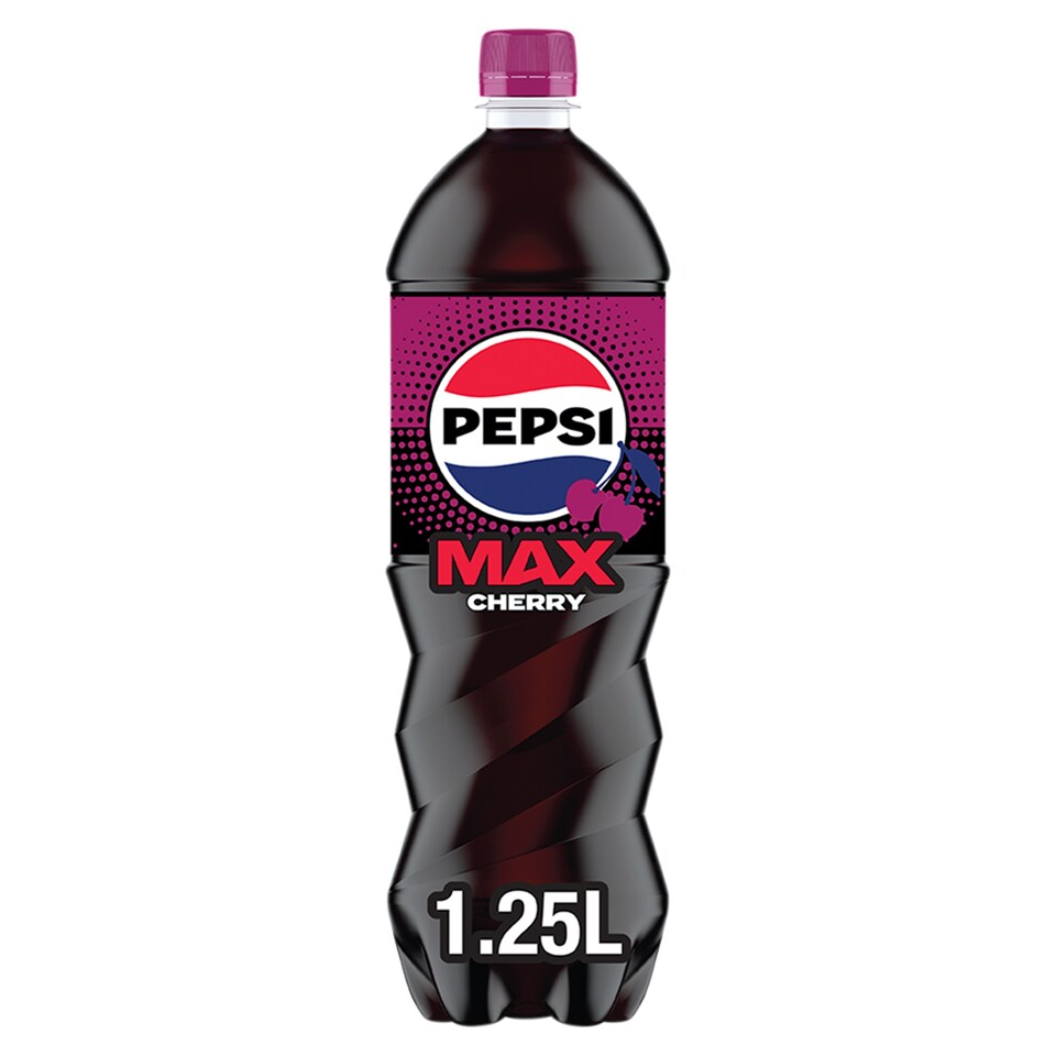 Pepsi Max Cherry No Sugar Cola Bottle 1.25L