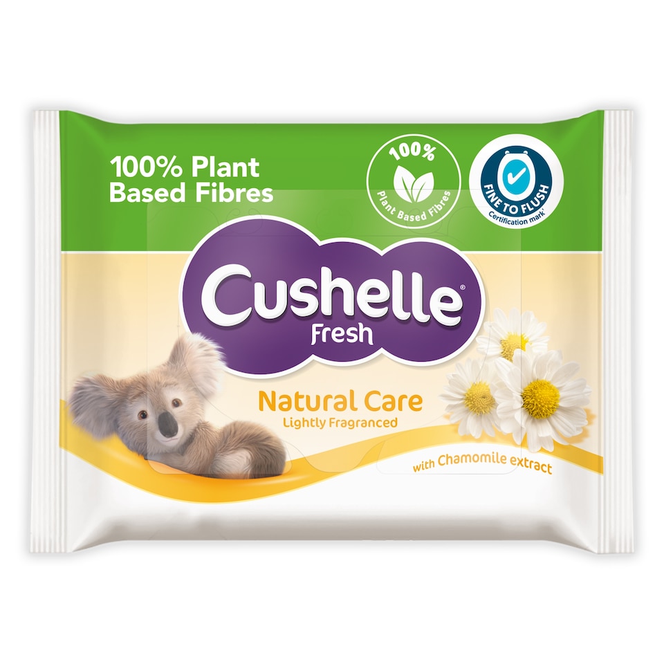 image 1 of Cushelle Fresh Pure Flushable Moist Toilet Tissue 38 Wipes