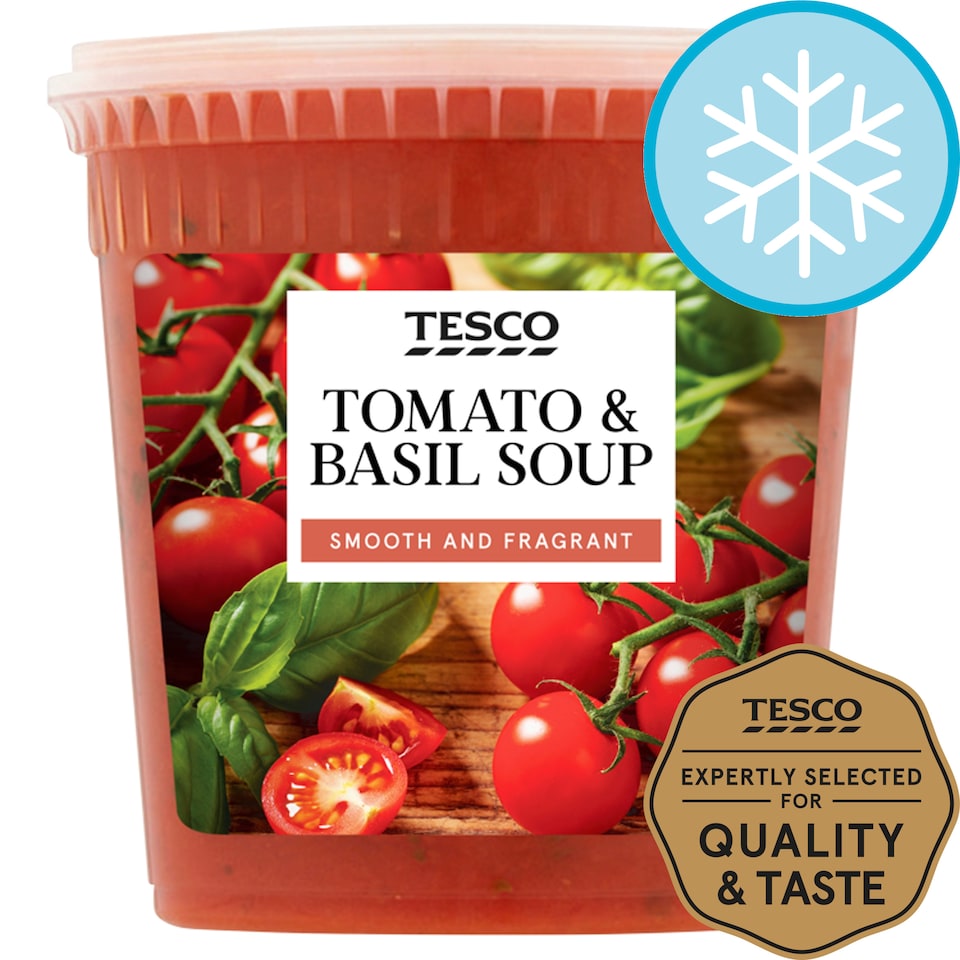 Tesco Tomato And Basil Soup 600G