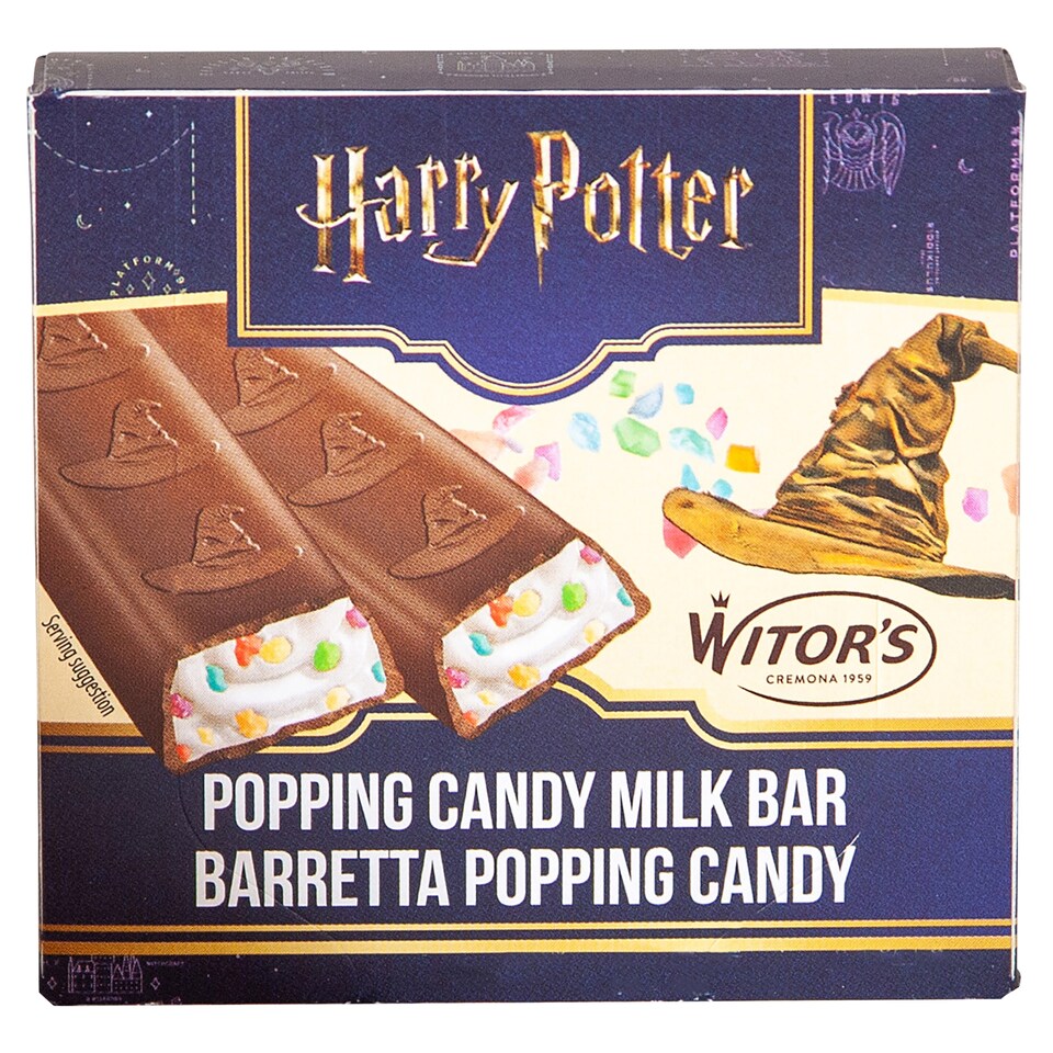 Harry Potter Milk Chocolate with Creamy Milk Filling and Popping Candy 50 g 