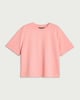 image 4 of F&F Pure Cotton Short Sleeved Crop Top in Coral