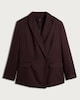 image 4 of F&F Double Breasted Oversized Longline Blazer in Brown