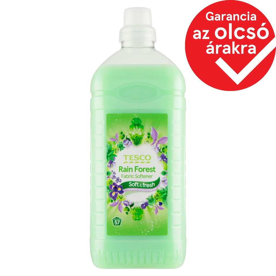 Tesco Soft & Fresh Rain Forest textilöblítő 57 mosás 2 l