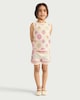 image 1 of F&F Girls 2-Piece Cotton Rich Crochet-Look Top and Shorts Set in Cream