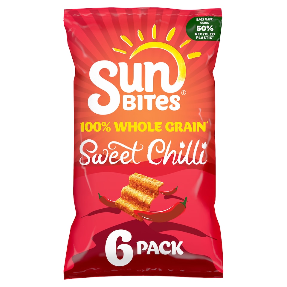 image 1 of Sunbites Sun Ripened Sweet Chilli Multipack Crisps 6x25g